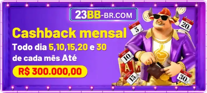cashback mensal promoções